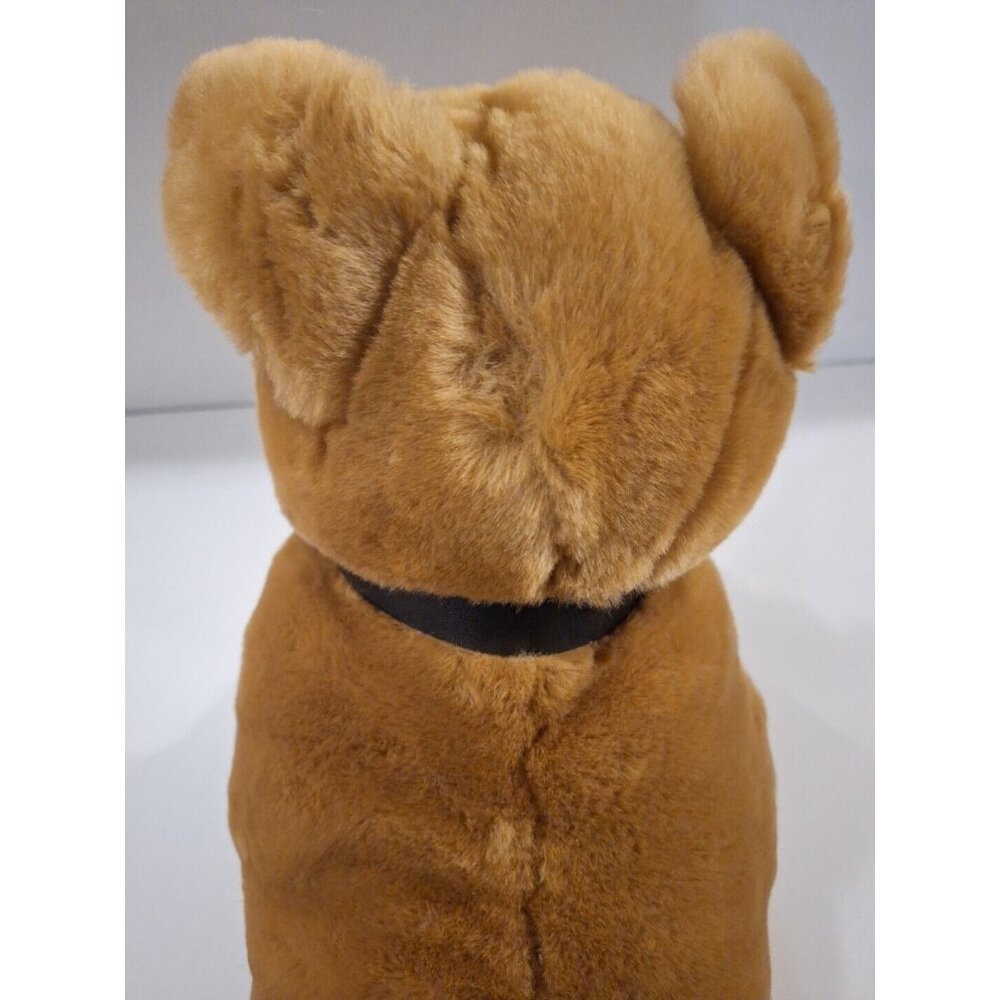 Kellytoy Brown Shar-pei Plush Dog 18" Large W Collar Realistic  Wrinkly Face - Picture 5 of 9